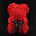 thumbnail image 4 of Flor Rosa Oso Muñeca Día de San Valentín Regalo de Navidad Decoración de boda (Rojo) Likrtyny juguetes de los niños, 4 of 7