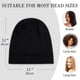 thumbnail image 5 of Gorro de dormir de seda LULUSILK Mulberry para mujer, cabello rizado, negro, 5 of 7