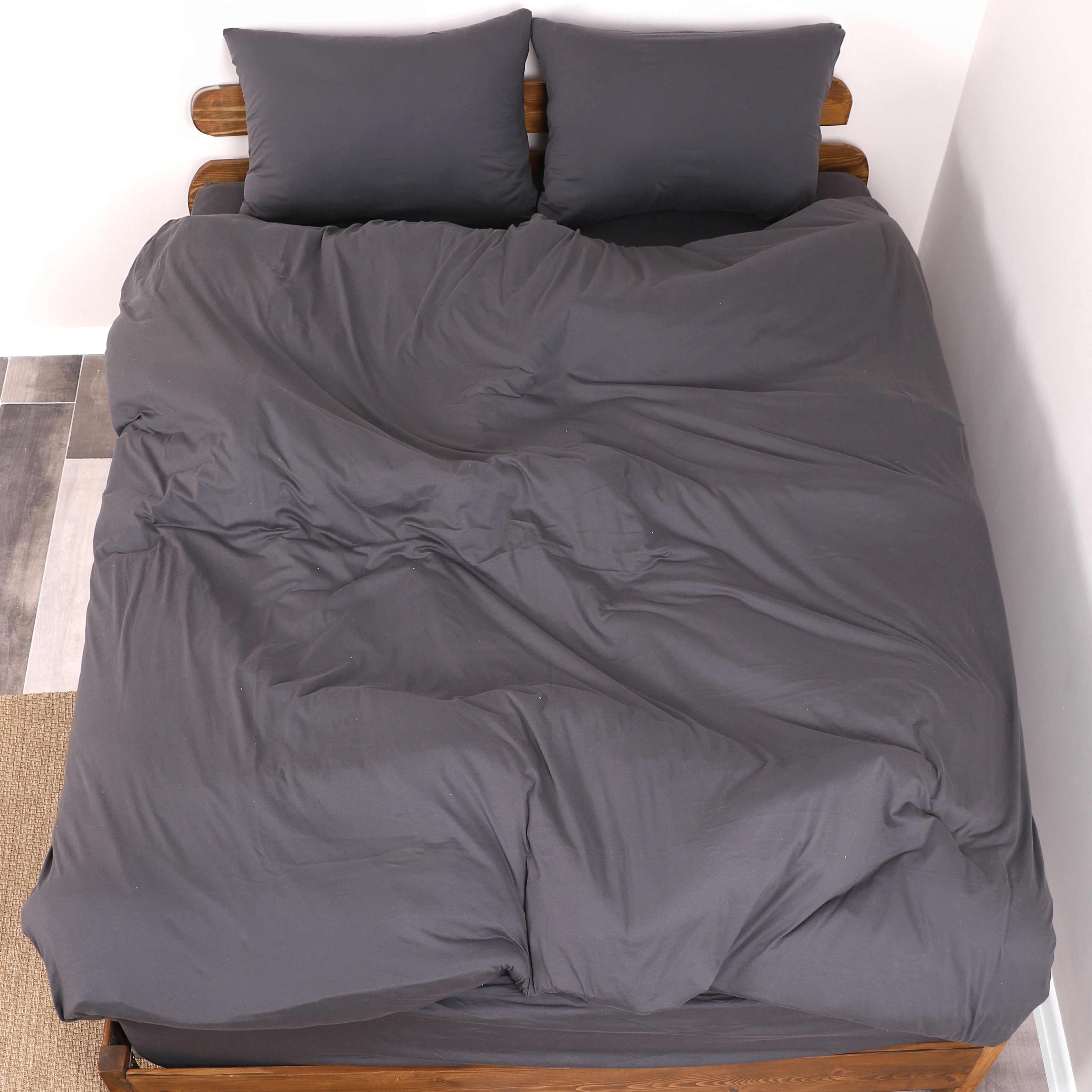 Venice Home 100% Cotton Jersey Duvet Cover Set - 3 Piece Set