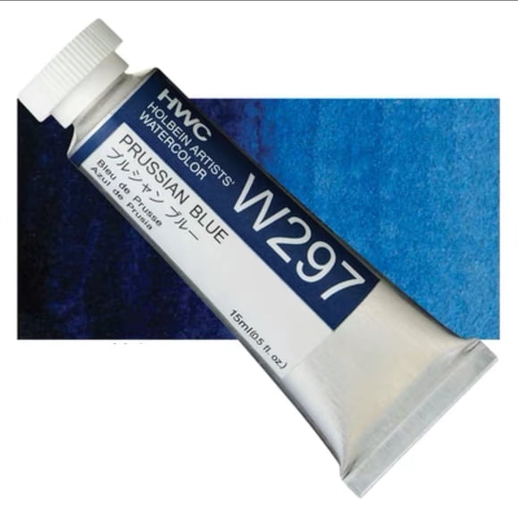 Holbein Acuarelas Profesionales para Artistas, Tubo de 15ml, Ideal para Pintores, Aficionados, Principiantes y Estudiantes, A-W297