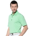 thumbnail image 1 of Monterey Club Men's Pinstripe Jersey Golf Polo Shirt #1660, 1 of 2