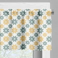 thumbnail image 3 of Ambesonne Garden Valance Pack of 2, Retro Daisies, 42"X12", Almond Green Mustard, 3 of 5