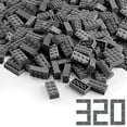 thumbnail image 1 of Bloques de construcción Feleph, color gris azulado oscuro, 2x4 ladrillos, 320 unidades, 1 of 6