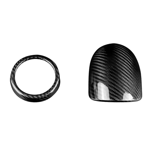 Pegatina para Anillo de Turbo de Coche, Cubierta de Fibra de Carbono Real para 595 2012-2023