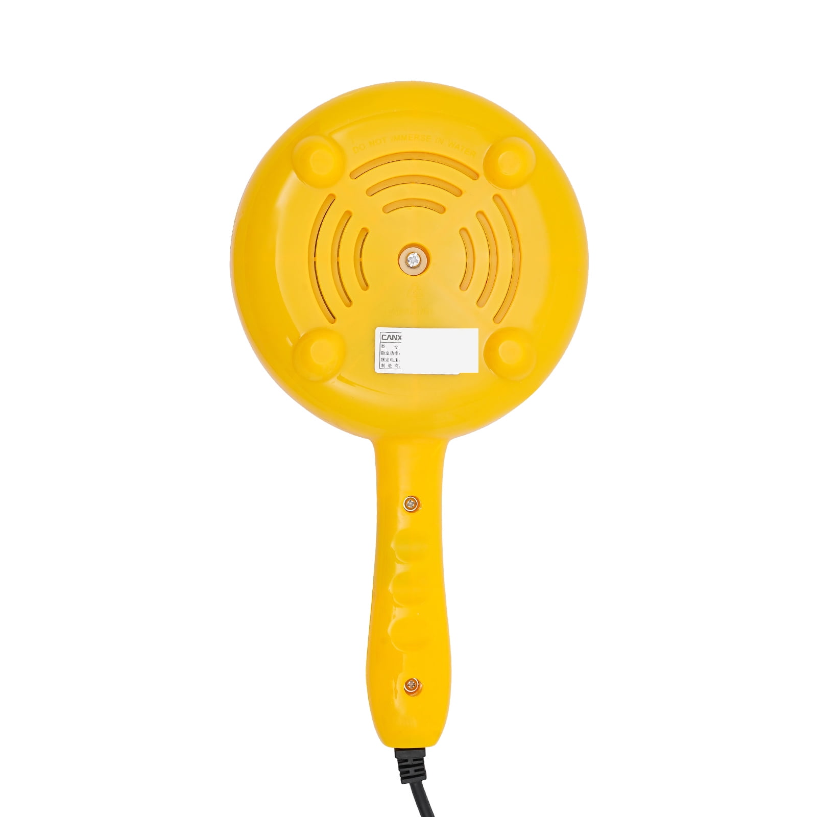 High Efficiency Stainless Steel Round Non-Stick Electric Skillet Yellow Mini Frying Pan for Wooden Spatulas