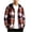 Orange, variant on Boys Hooded Plaid Button Down Shirt Jacket, Long Sleeve Casual Flannel Outwear with Pocket, Lightweight Fall Coat for Kids Ages 5-15 Years,Orange_9-10Years