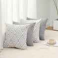 thumbnail image 7 of SUSIELADY Throw Pillow Covers Set of 4, 18"x18" Linen Decorative Square Couch Sofa Cushions, Accent Home Decor, Living Room, Bedroom, Chair, Gray, 7 of 7