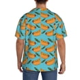 thumbnail image 3 of Rateoe Hot Dog 5 Print Mens Front Pocket Hawaiian Shirts Casual Shirts Short Sleeve Button Down Beach Tropical Shirts-3X-Large, 3 of 5