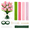 Tulip, variant on 400 Pcs Pipe Cleaners Craft,4 Assorted Colors Tulip Pipe Cleaners Bulk, Chenille Stems for DIY Tulip Flower Making Kit with Floral Wires, Gardening Tape,Stamen& Ribbon