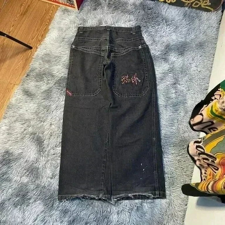 JNCO Jeans Y2K Womens Harajuku Retro Hip Hop Embroidery JNCO Jeans Y2K Womens Harajuku Retro Hip Hop Embroidery