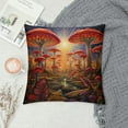 thumbnail image 2 of JEUXUS  Mushroom Pillow Covers Colorful Mushroom Throw Pillow Covers,Boho Mushroom Decorative Pillowcases, 2 of 5