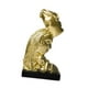 thumbnail image 4 of Escultura abstracta de resina con forma de estatua besándose para estanterías navideñas y dormitorios. Dorado, 4 of 9