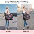 thumbnail image 5 of Pioneer Flower Floral Print Pattern Travel Tote Bags for Women Carry On,Large Weekender Bags for Women Travel,Multi Functional Duffle Bag for Work,Shopping,Sports, 5 of 5