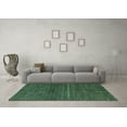 thumbnail image 3 of Ahgly Company Indoor Square Abstract Turquoise Blue Modern Area Rugs, 8' Square, 3 of 4
