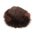 thumbnail image 2 of Mongolian Men Women Winter Faux Fur Suede Fluffy Beanie Warm Thick Hat Snow Cap, 2 of 8