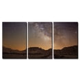 thumbnail image 2 of wall26 - 3 Piece Canvas Wall Art - Milky Way Over The Desert of Bardenas, Spain - Modern Home Art Stretched and Framed Ready to Hang - 24"x36"x3 Panels, 2 of 4