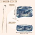 thumbnail image 4 of FORMRS Women Crossbody Purse with Chain Strap Vegan Leather Shoulder Handbag, Night Floating Whale, 4 of 7