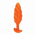 thumbnail image 3 of b-Vibe Tourbillon Rechargeable Vibrant Silicone Texturé Plug Anal Orange, 3 of 6