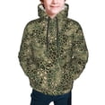 thumbnail image 2 of Bingfone Green Snake Skin Pattern Youth Classic Hoodies Soft Hooded Pullover Sweatshirts for Girls and Boys, 2 of 6