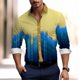 thumbnail image 1 of Camisa informal de color degradado para hombre, nueva camisa hawaiana con solapa y botones junto al mar, nueva oferta, camisetas para hombre de talla grande, 1 of 6