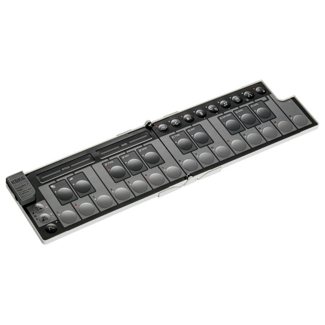 Korg NanoKEY Fold - Controlador de teclado MIDI plegable de 25 teclas con USB-C y TRS-MIDI - Blanco