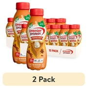 (2 pack) Premier Protein Shake, Pumpkin Spice, Limited Time, 30g Protein, 11.5 fl oz, 12 Ct