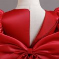 thumbnail image 6 of vastwit Baby Girls Princess Sequins Bowknot Dress Kids Puff Sleeve Birthday Pageant Wedding Tutu Gown Red 4-5, 6 of 7