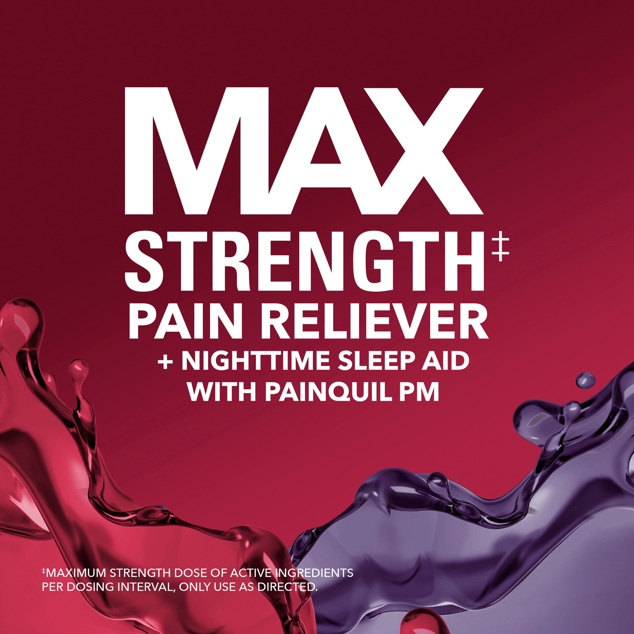 (3 pack) Vicks PainQuil Pain Relief Liquid Acetaminophen 1000mg Day/Night Combo 2x12 fl oz