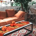 thumbnail image 5 of Spencer Halloween Decorative Table Runner Linen Table Cloth with Tassels for Halloween Dinner Parties Supplies Home Decorations （Castle）, 5 of 8