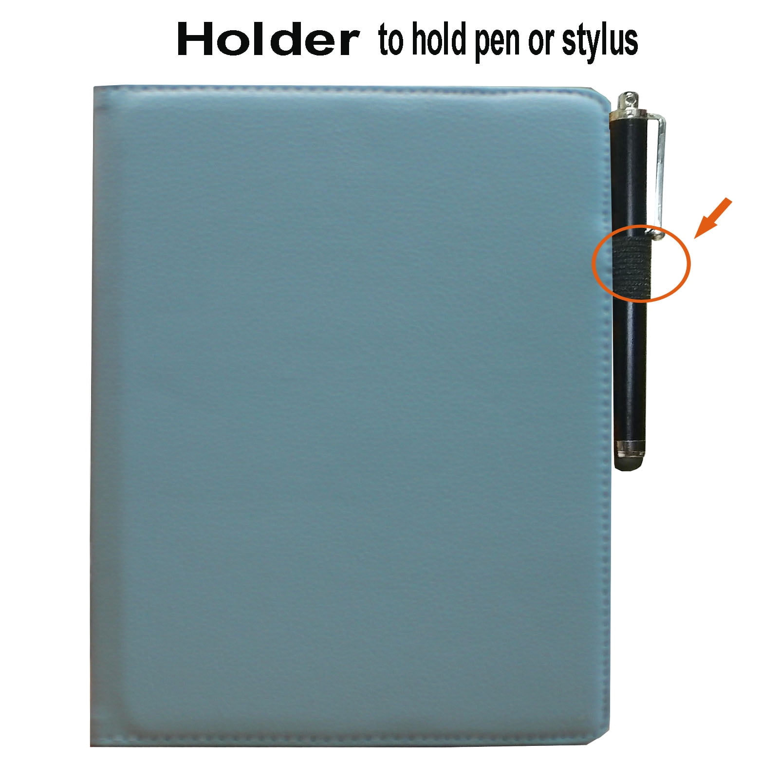JYtrend Smart Case for iPad Air 1st / Air 2nd Generation (9.7 IN) with Pencil Holder, Rotating Stand Magnetic Auto Wake Up/Sleep Cover for iPad Air 1/Air 2 A1474 A1475 A1476 A1566 A1567 (Blue)
