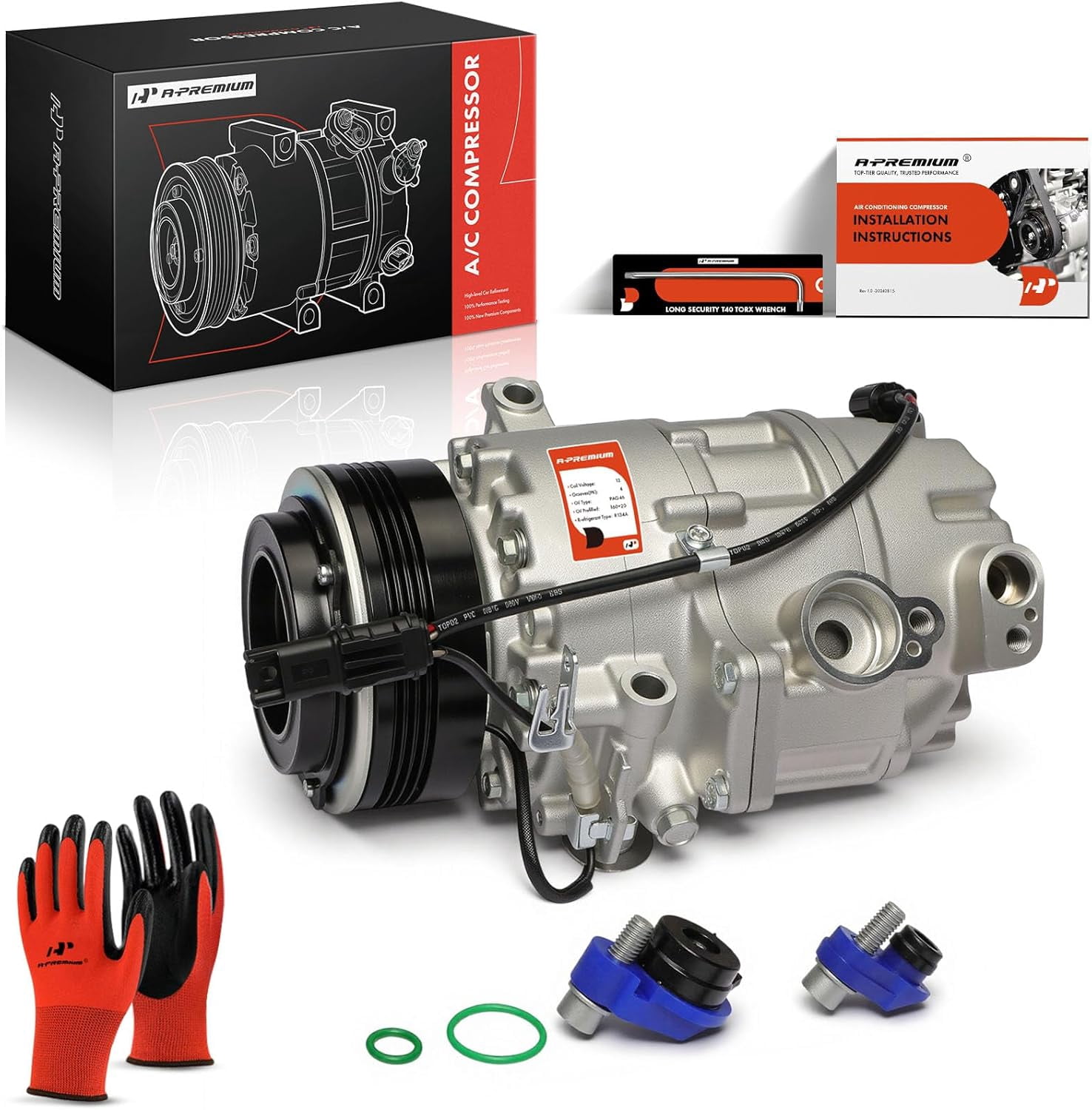 New York-Diesel Kiki-Zexel-Seltec DKS15BH Compressor w/ Clutch