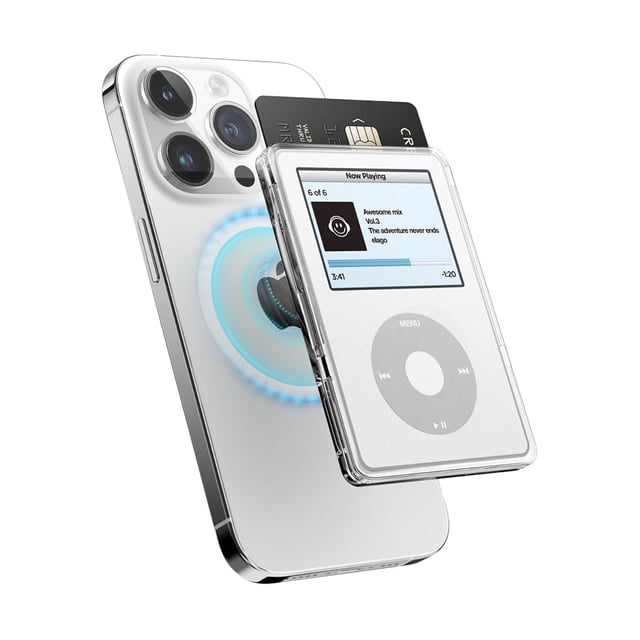 Tarjetero magnético Elago Clear compatible con MagSafe iPhone