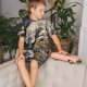 thumbnail image 4 of Balery Graceful Snow Leopard Conjunto de Pijama Infantil de Manga Corta con Estampado – Ropa de Dormir de Algodón Suave-XX-Large, 4 of 6