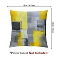 thumbnail image 4 of BANET Yellow and Grey Abstract Art Artwork Pillow Cover, Gallery Modern Decorative Throw Pillows Cushion Cover for Bedroom Sofa Living Room Set of 2 22x22in, 4 of 7