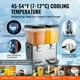 thumbnail image 3 of Dispensador de bebidas comerciales VEVOR, 2 tanques de 18 L/19 QT por tanque, dispensador de jugo, máquina de bebidas de te helado de acero inoxidable de 370 W con temperatura de enfriamiento, 3 of 9