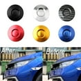 thumbnail image 3 of 2PCS Push Button Quick Release Hood Bonnet Pins Lock Clip Car Bumper Latch Kit, 3 of 3