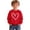 D Red, variant on Valentines Day Boys Sweatshirt Long Sleeve Graphic Print Crew Neck Casual Pullover Top for Kids Red 3 Years-4 Years