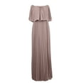 thumbnail image 6 of XIAOFFEN Summer Dresses Maxi Dress For Women Women'S Fashion Casual Solid One Line Collar Sexy Off Shoulder Chiffon Dress Versatile Dress Summer Dresses For Women 2023 Clearance, 6 of 8