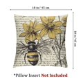 thumbnail image 4 of Set of 2, bee flowers Home Decor, Double-Sided Print Machine Washable Home Furnishing, 4 of 8
