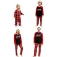 thumbnail image 4 of Matching Family Christmas Pajamas Xmas Jammies Clothes Long Sleeve PJs Set Holiday Nightwear Sleepwear, 4 of 6