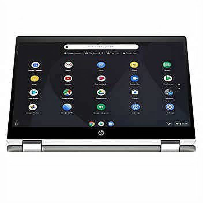 HP Chromebook X360 14-inch Touchscreen 64GB eMMC Celeron N4020 (4GB Memory,  Memory Card Reader, Chrome OS) White/ Mineral Silver, 14b-ca0645cl