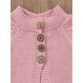 thumbnail image 6 of Kids Toddler Baby Girl Long Sleeve Warm Sweaters Coat Knitted Cardigan Outerwear, 6 of 6