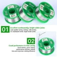 thumbnail image 5 of Lead Free Solder Wire 50g - 1.0mm Soldering Wire with Rosin Core Solder Solder Flux Sn99.3 Cu0.7 - Electronic Solder for Electrical Soldering Welder Welding Tools, 5 of 11