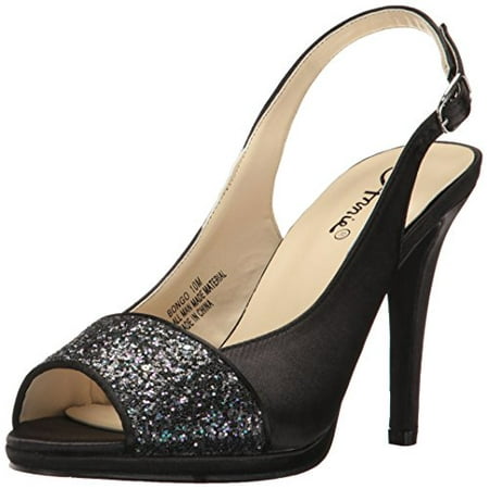 Annie Shoes Women's Bongo Dress Sandal, Black, 10 M US