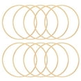 thumbnail image 1 of MasteelfCA 10pcs Metal Wreath Rings Dreamcatcher DIY Craft Circles Round Metal Rings DIY Adornment Accessories, 1 of 8