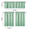 thumbnail image 6 of Kitchen Curtains 36 Inch Short - 3 Panel Set, Mermaid Ocean Underwater Coral Design, Rod Pocket Window Curtain, 100% Polyester, Easy Wash for Farmhouse, Nautical Kitchen, Bathroom, 6 of 6