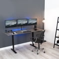 thumbnail image 4 of VIVO Heavy Duty Flush to Wall Triple Monitor Desk Mount, 3 Screens up to 27", 4 of 9