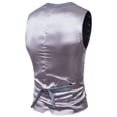 thumbnail image 2 of Previn Men's Waistcoat Sleeveless Vest V Neck Tank Top Summer Split Basic Winter Soft Casual Business Casual Suit Vest Light Grey Small, 2 of 5