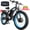 Black Blue, variant on (US in Stock)6000W Electric Bike for Adults, 45MPH Fast Ebike with 60V25Ah Removable Battery, 100 Miles Long Range Electric Dirt Bike, 26" Fat Tire E-Bike with Hydraulic Disc Brakes