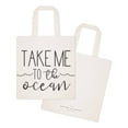 thumbnail image 2 of Take Me to the Ocean Cotton Canvas Tote Bag by The Cotton  Canvas Co., 2 of 4